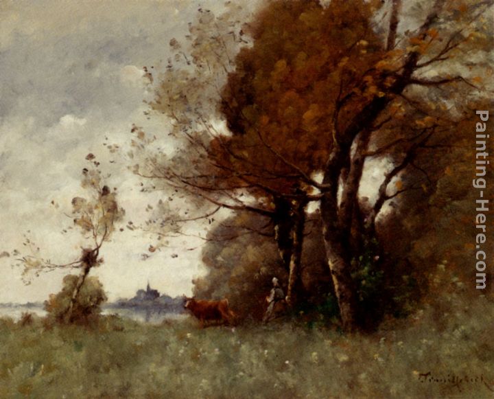 Autumn In Candes painting - Paul Desire Trouillebert Autumn In Candes art painting